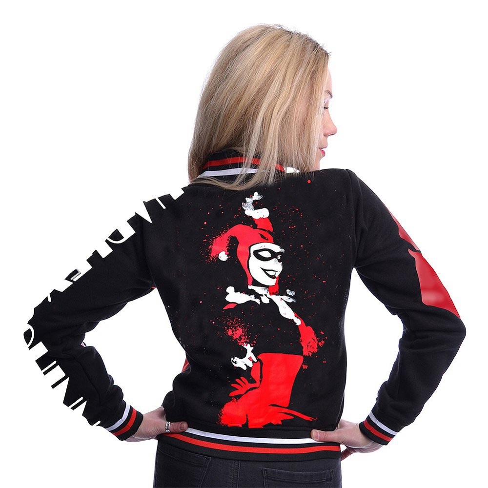 Harley Quinn Varsity Jacket NWOT Large - Picture 4 of 13